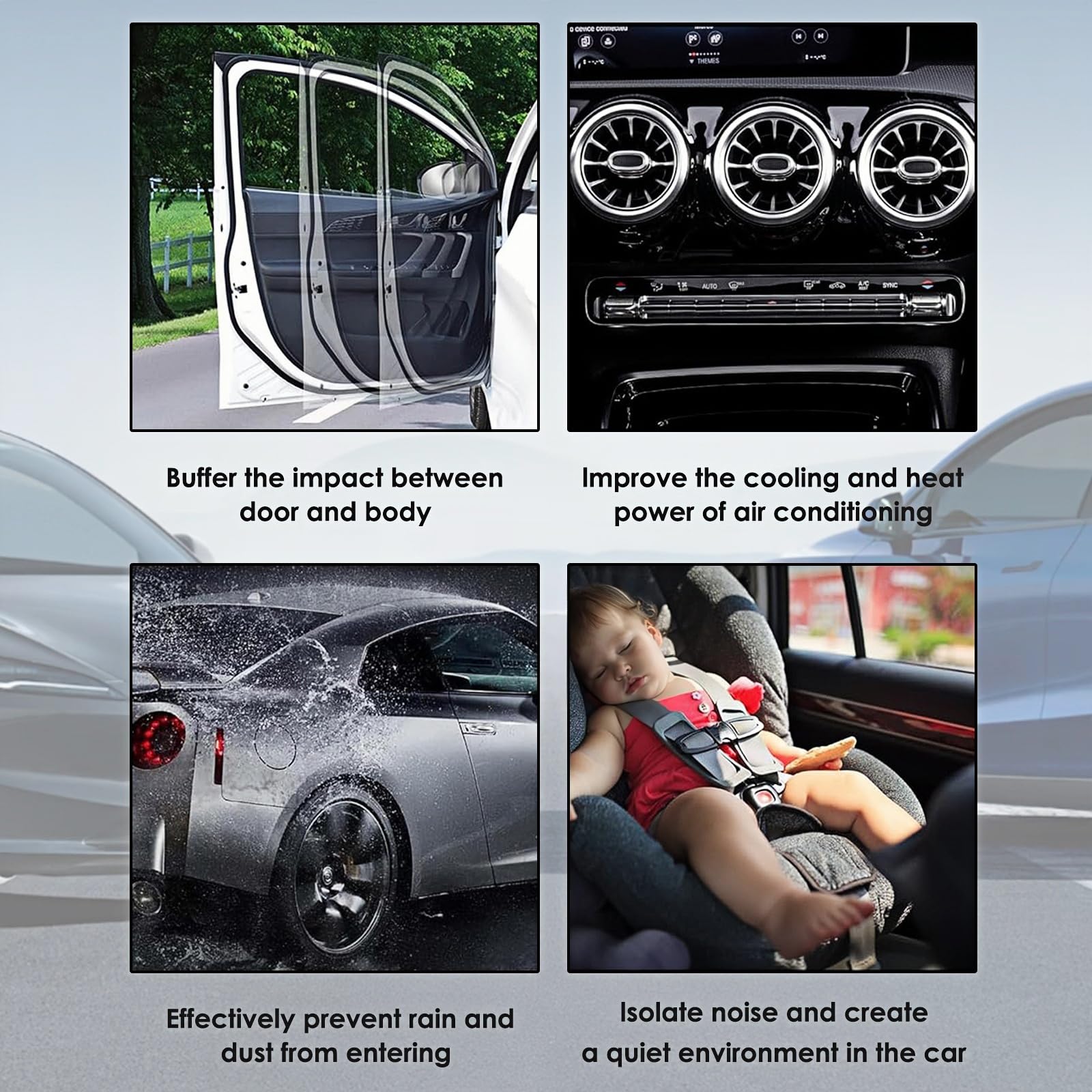 TSTESE trunk seal strip for Model Y aids waterproofing and noise dampening.