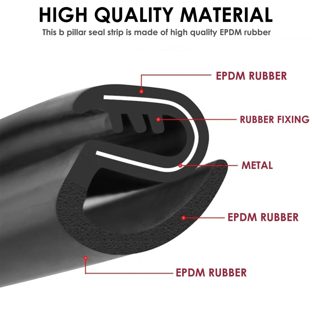TSTESE weather seal on the b-pillar for Model Y blocks drafts
