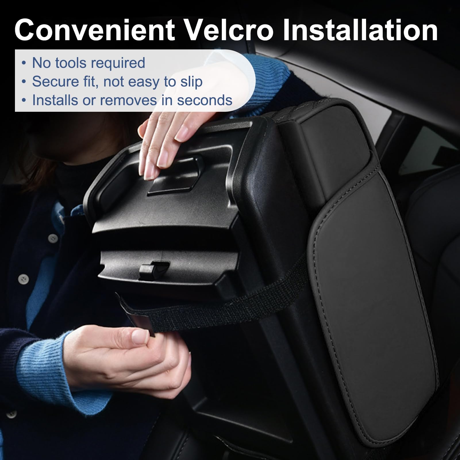 Tsxcnaa cup holder area integrated into armrest cover for easy drinks access.
