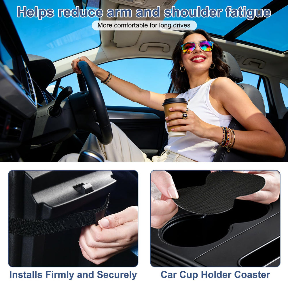 Tsxcnaa tissue box slot keeps tissues within reach and cabin tidy.