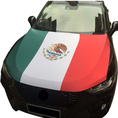TSY TOOL Mexico car hood cover with flag banner protects your vehicle from weather