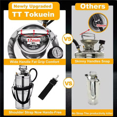 TT Tokuein digital pressure gauge clearly shows fuel pressure for accurate priming