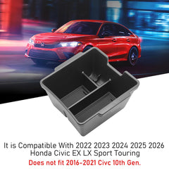 TTCR-II Civic console tray fit upper matches OEM specifications for a seamless look.