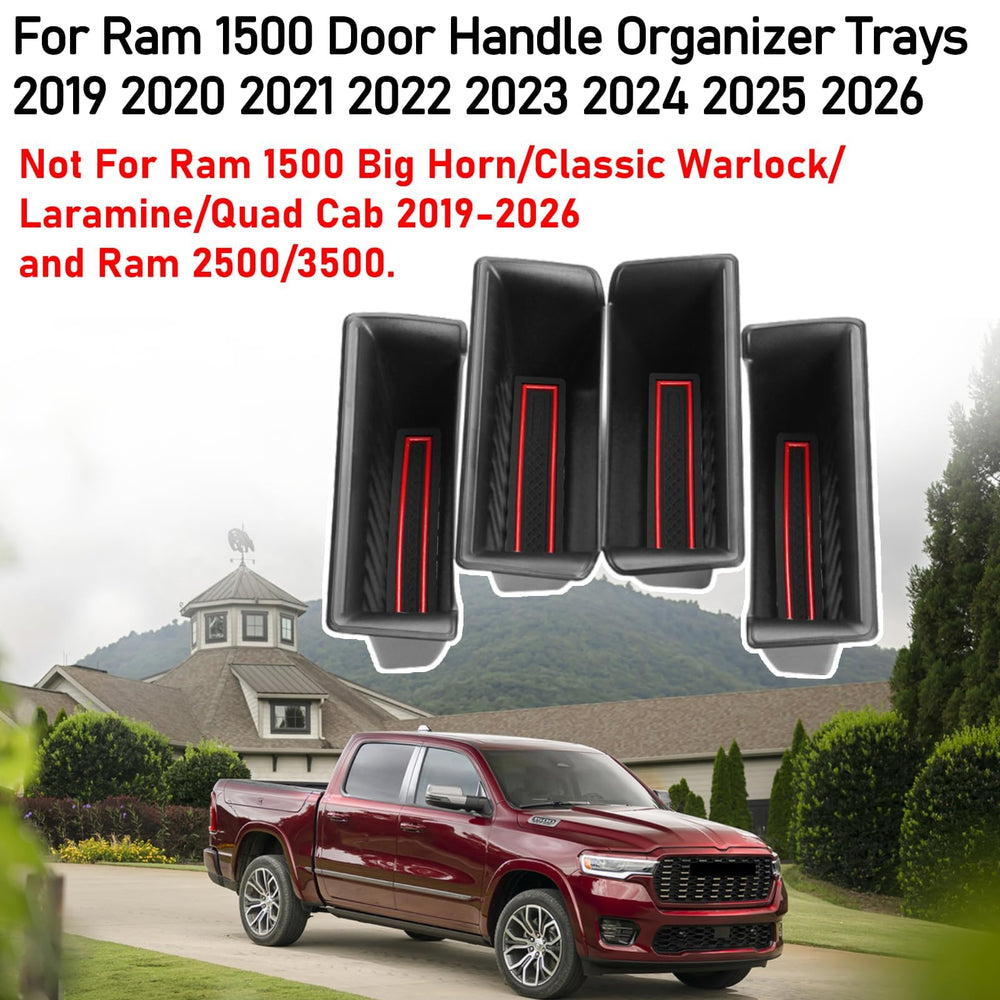 TTCR-II Ram 1500 door pocket insert fits snugly for secure storage.