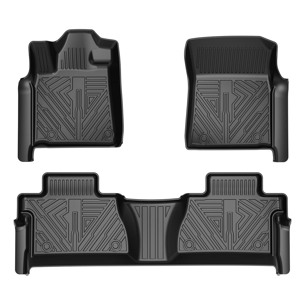 TTGBROS Toyota Tundra floor mats with precise custom fit for occupants.