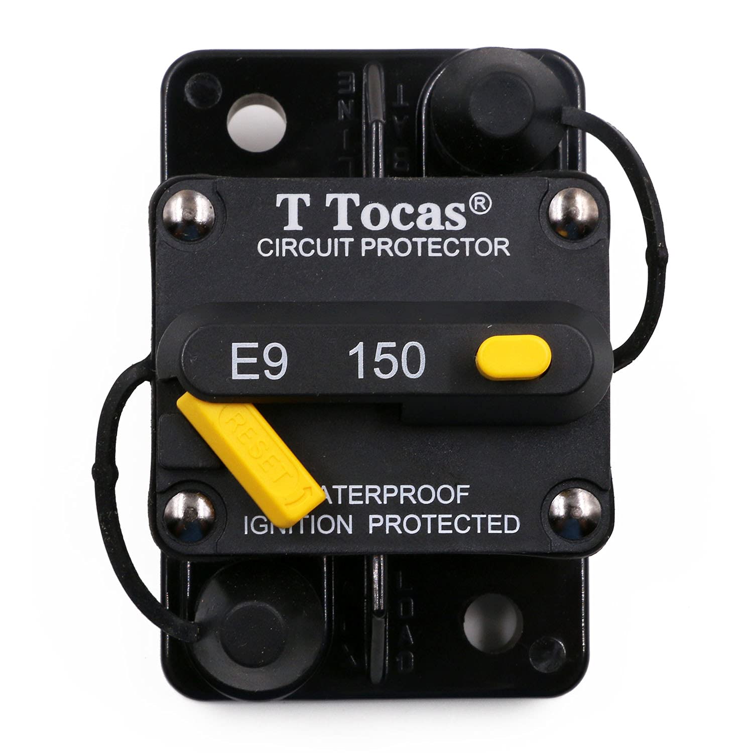 T Tocas 150A circuit breaker installation-ready for DC systems