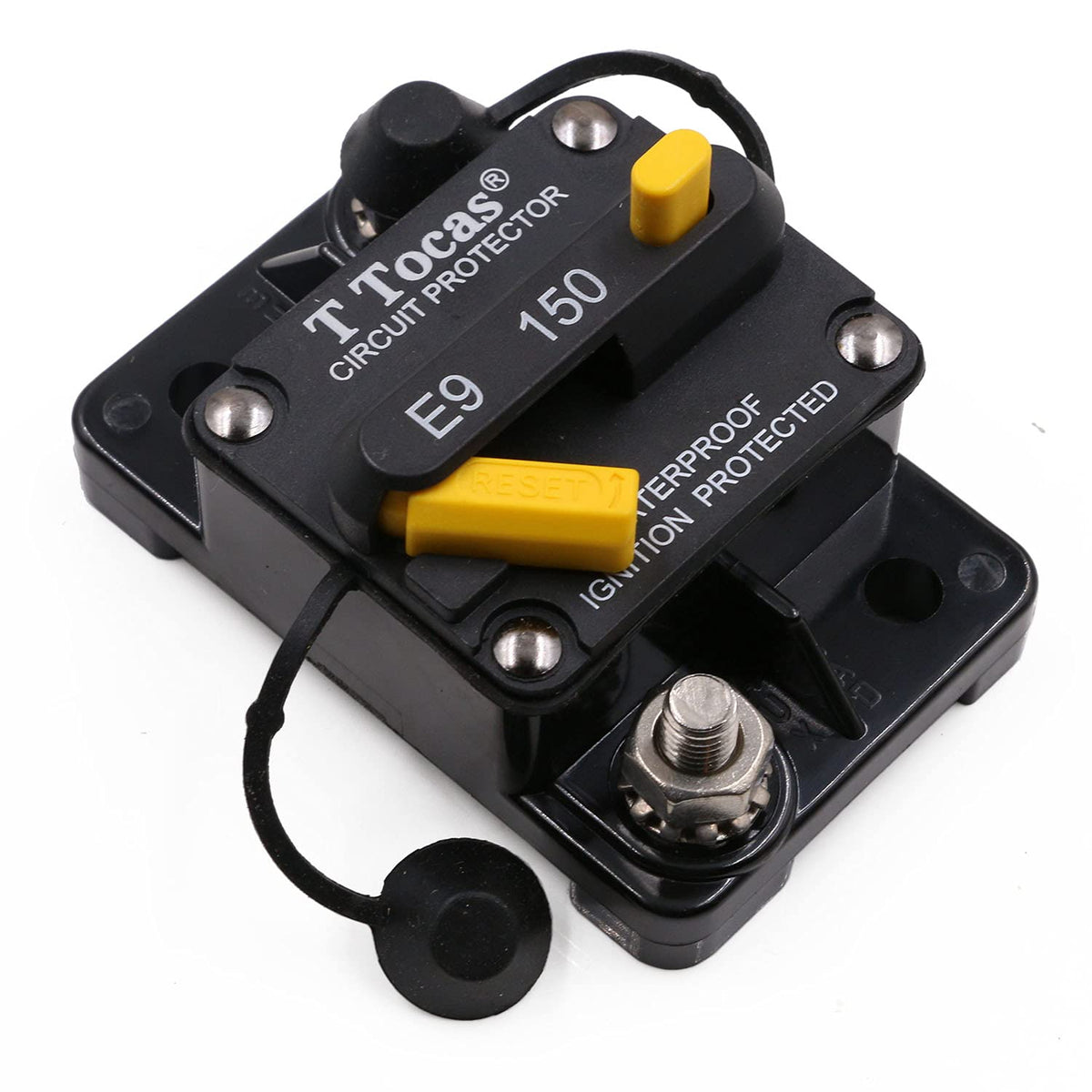 T Tocas 150A circuit breaker front view for reliable protection in vehicles