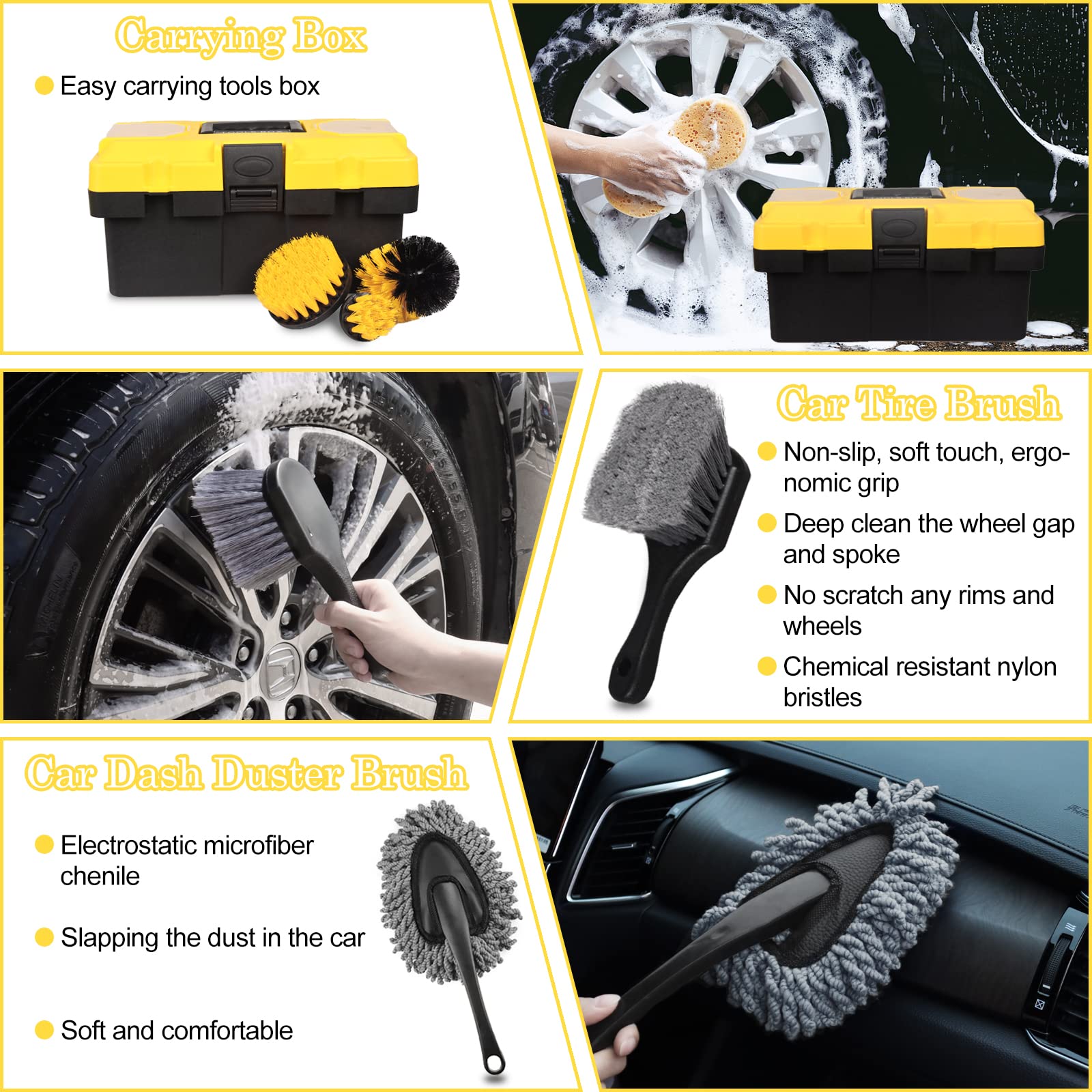 TTRCB detailing brush set for precise interior cleaning and surface prep.
