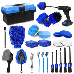 TTRCB 27Pcs drill brushes tackle exterior grime on car surfaces