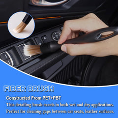TTRCB dual-head vent brush reaching air vents, clears dust from narrow slats