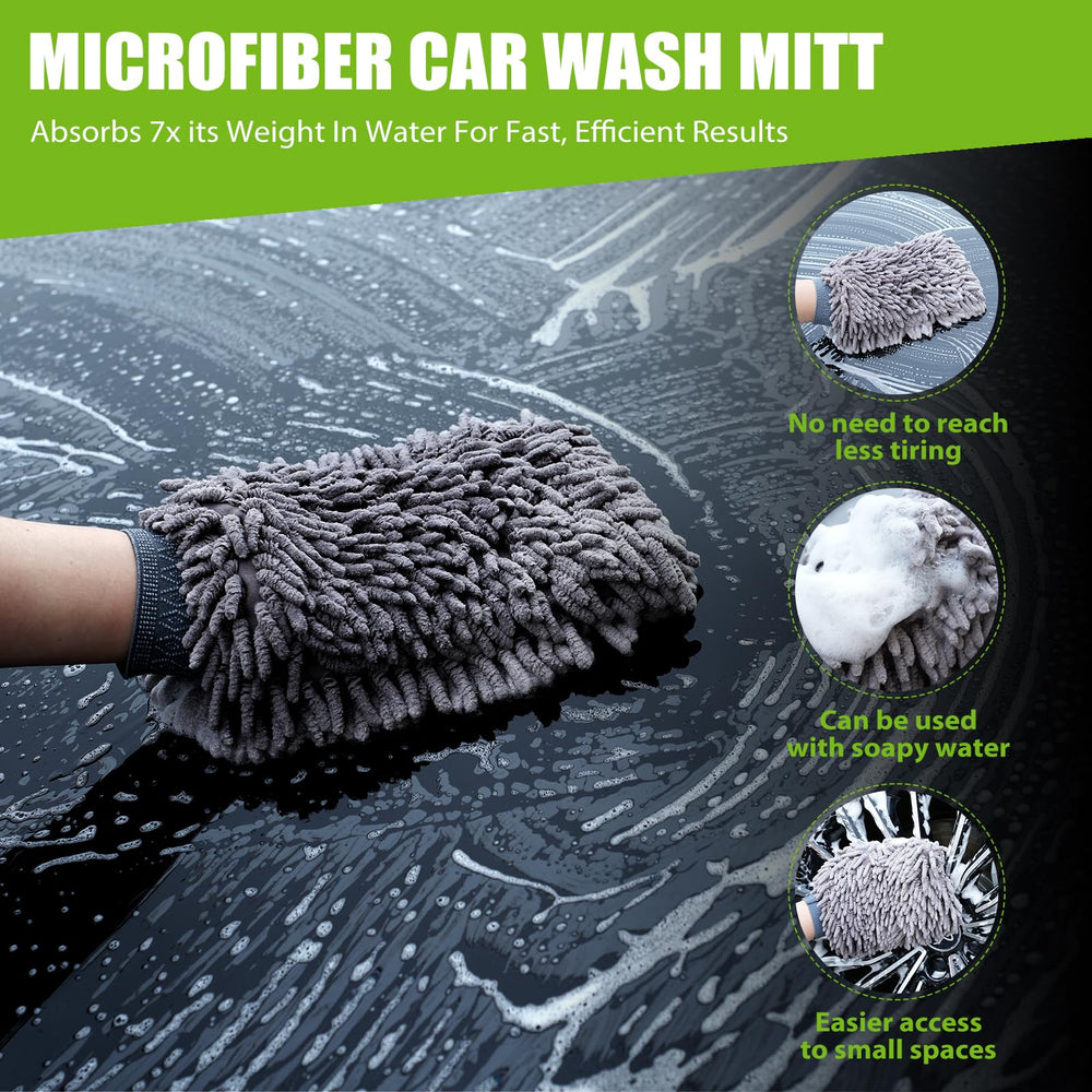 TTRCB edgeless microfiber towel protects paint with scratch-free contact.
