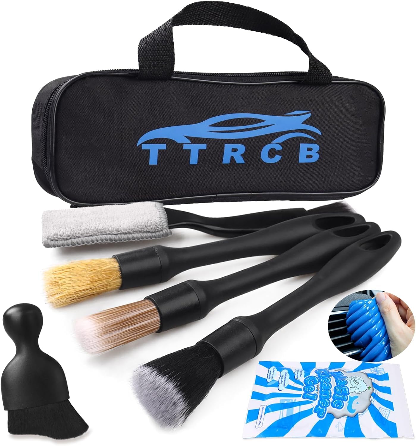 TTRCB front view showing full kit and organizer bag, tidy storage benefit