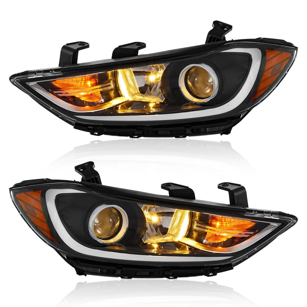TTUN AUTO Elantra passenger-side headlight demonstrates reliable fit for easy replacement