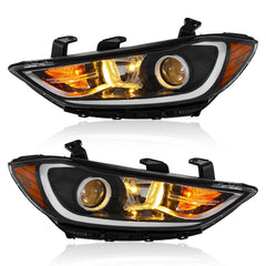 TTUN AUTO Elantra passenger-side headlight demonstrates reliable fit for easy replacement