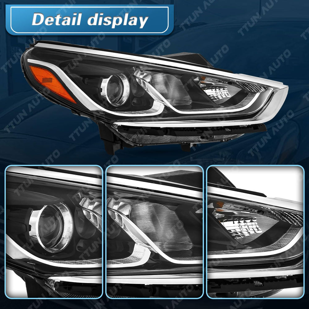 TTUN AUTO headlight assembly close-up showing irradiation quality