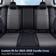 TTX Lighting Corolla Cross rear seat cover with secure fit and spill-resistant protection
