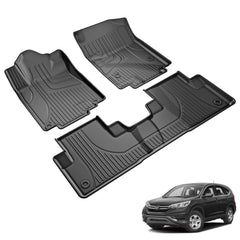 TTX LIGHTING Honda CR-V front row floor mats fit precisely for all-weather protection and longevity.