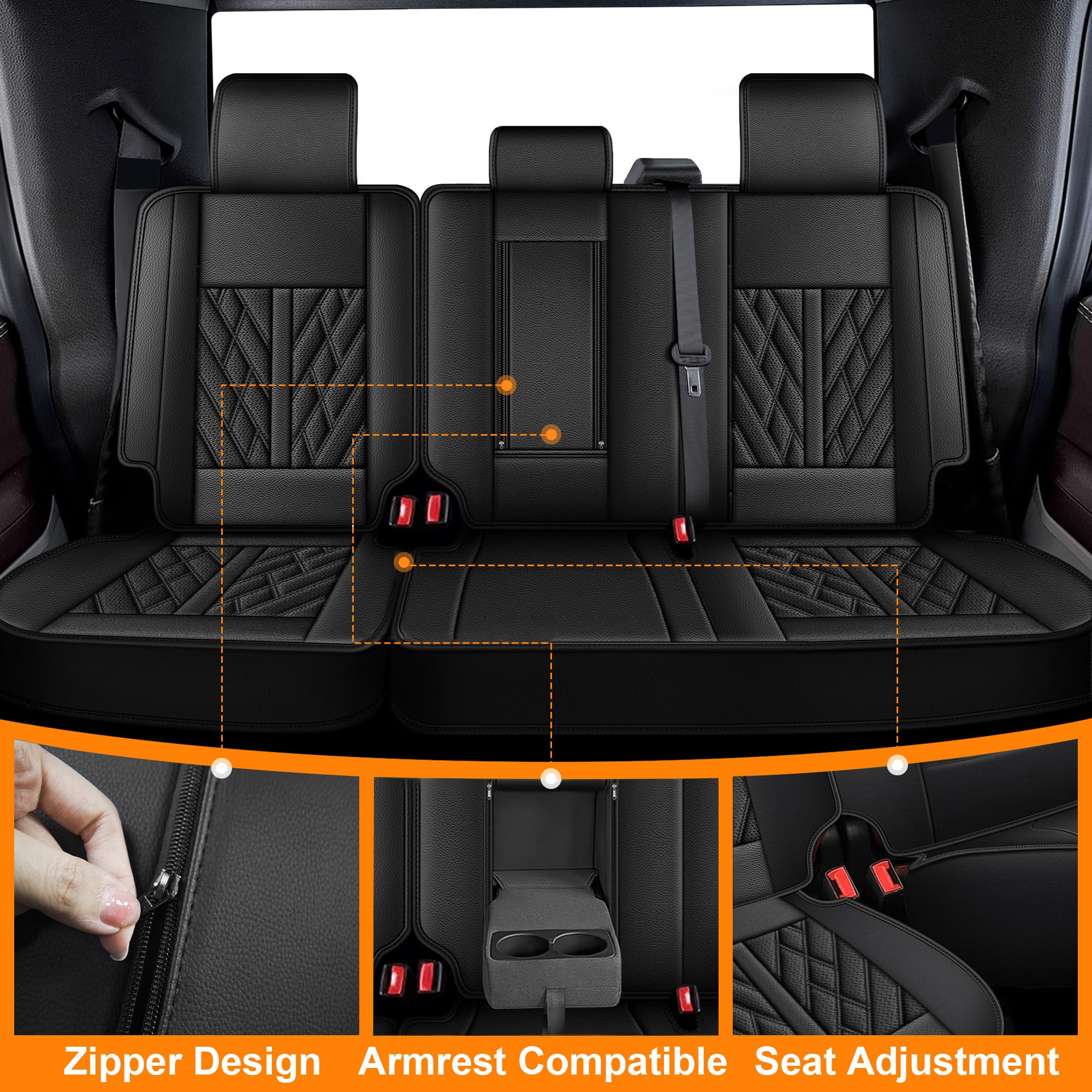 TTX Lighting seat cover with airbag access preserves safety features during deployments
