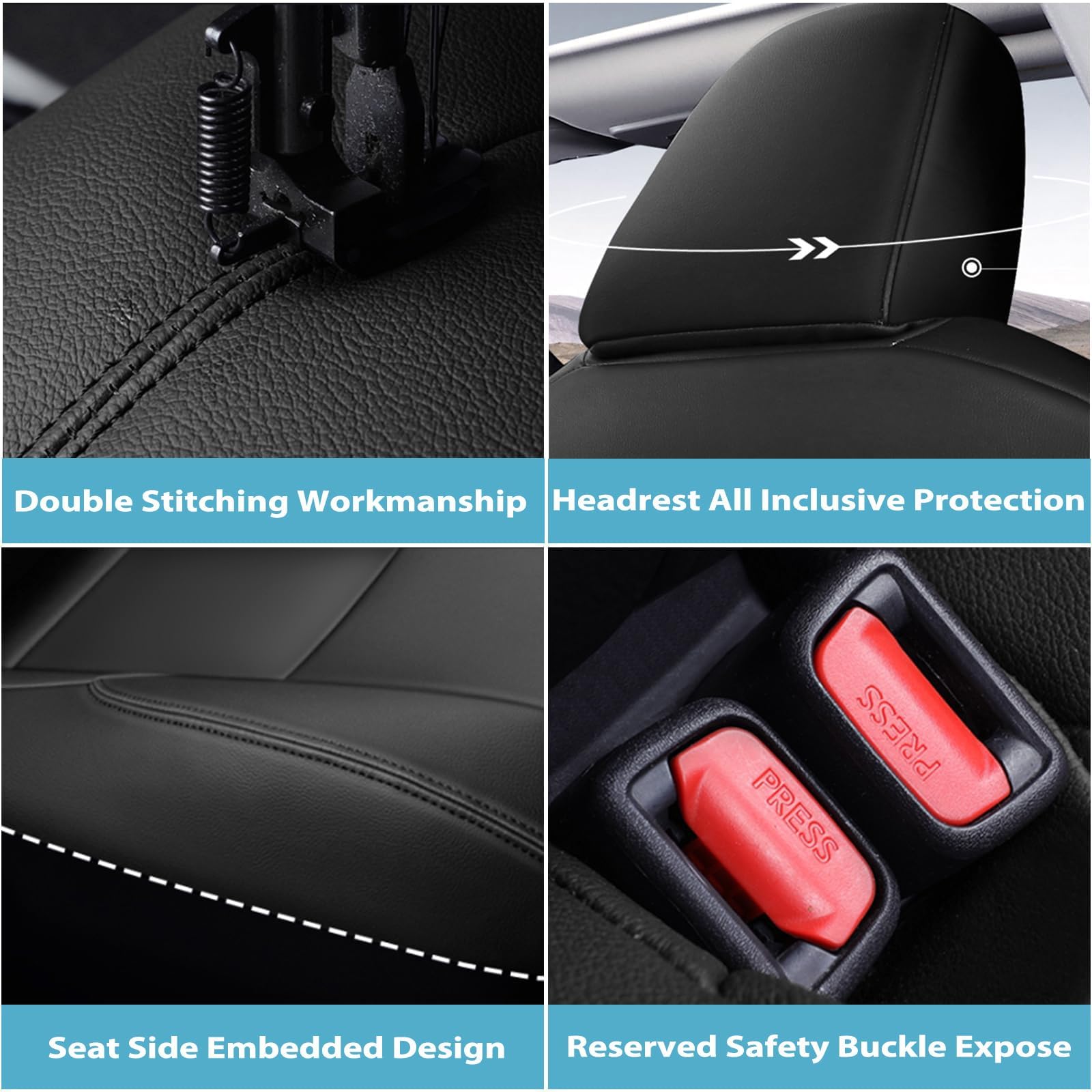 TTX Lighting Tundra airbag-safe seat cover preserves safety features