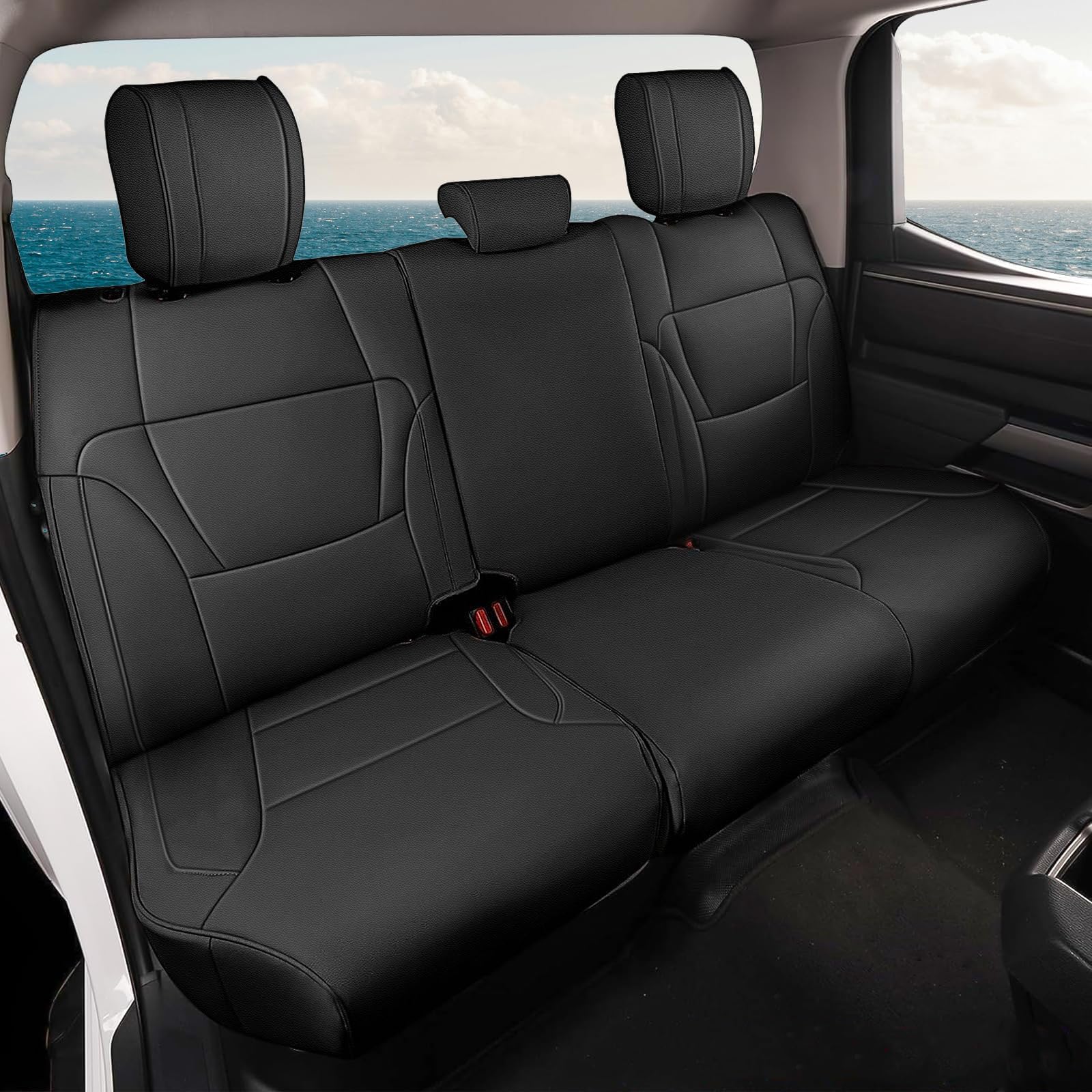 TTX Lighting Tundra rear seat cover guards the bench against spills