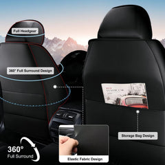 TTX LIGHTING waterproof faux leather seat cover protects against spills and stains.