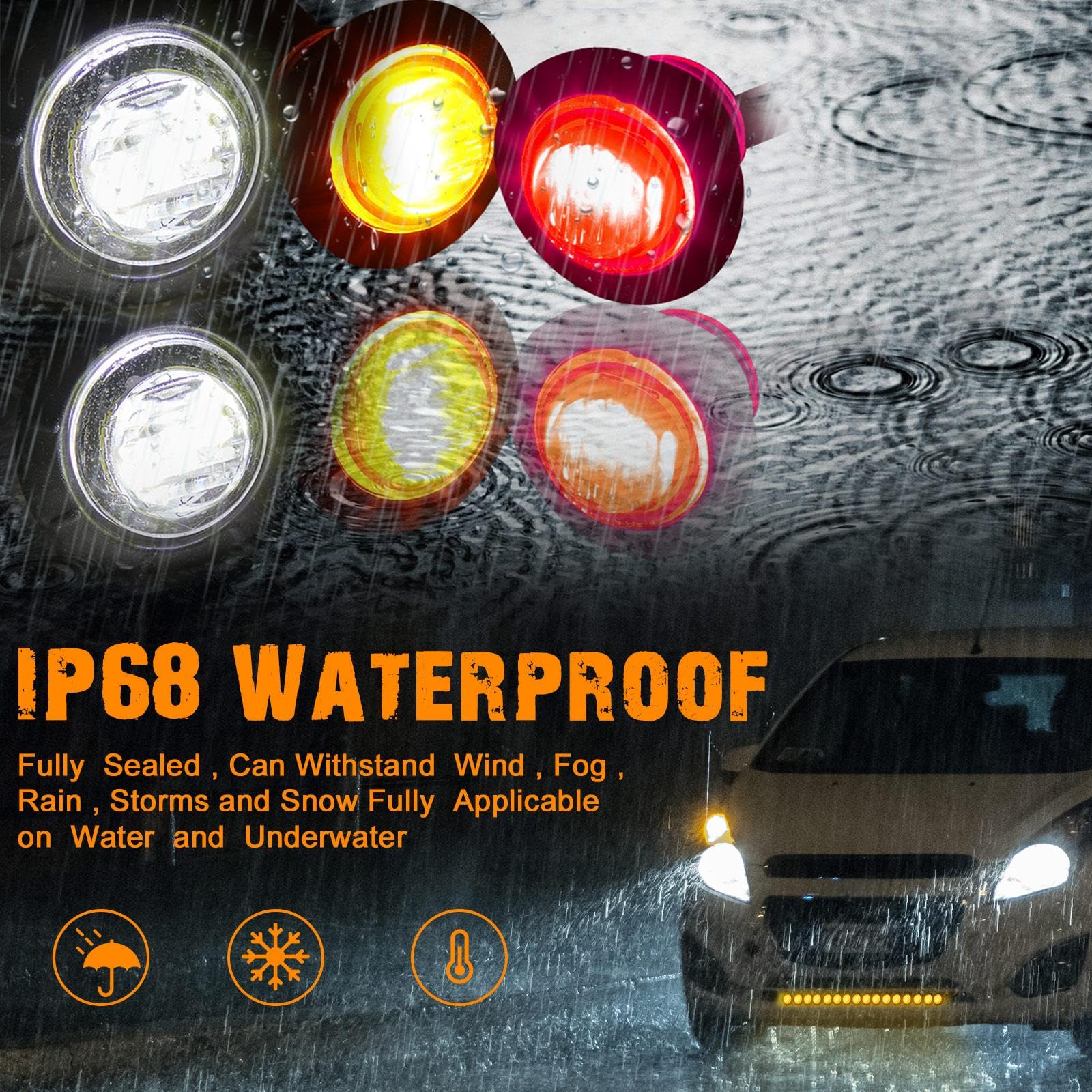 Tuanse waterproof lights designed for outdoor conditions and long-term use.