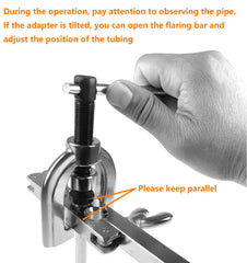 TUBPRO tube cutter in action for easy pipe cutting