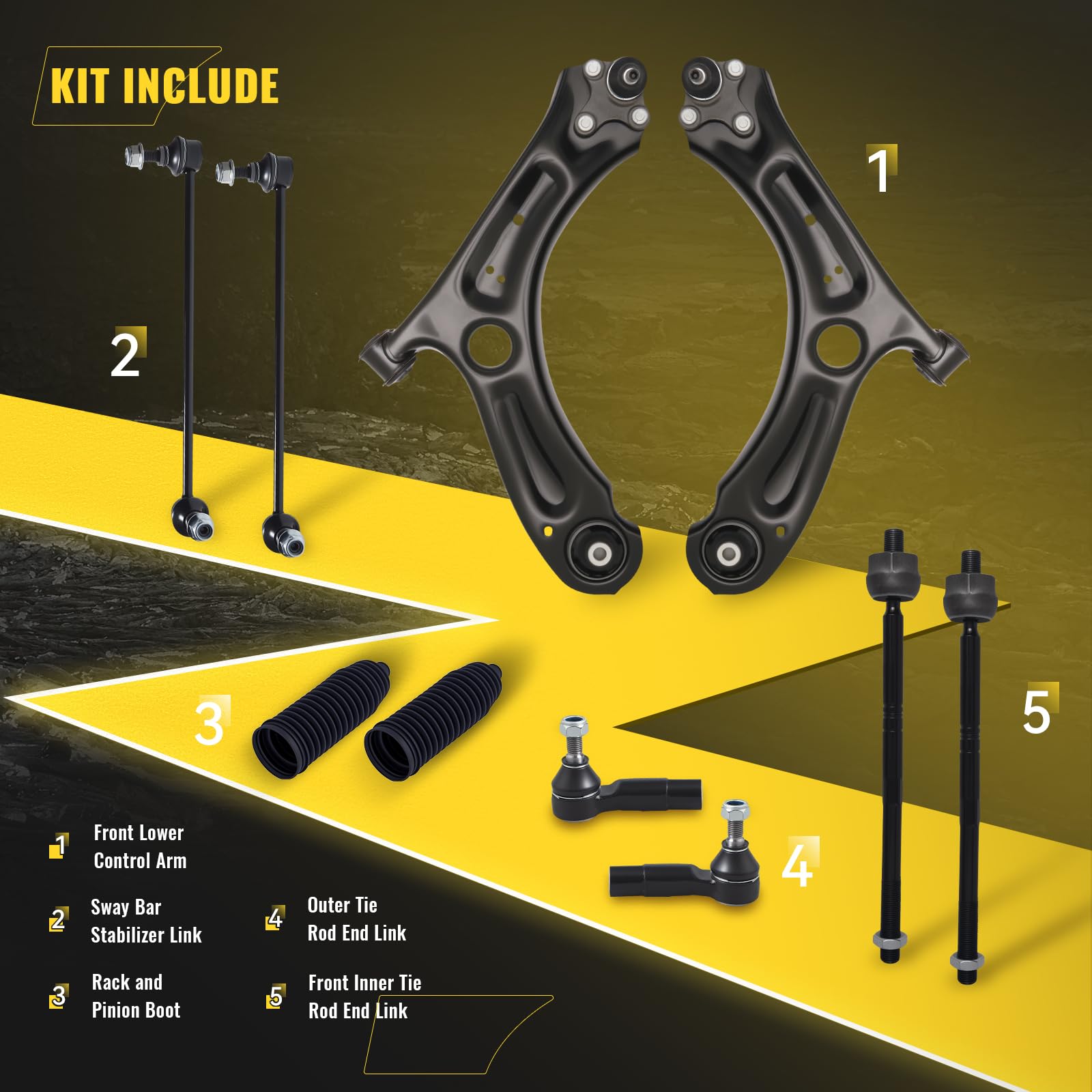 TUCAREST Jetta front outer tie rod end, precise steering response