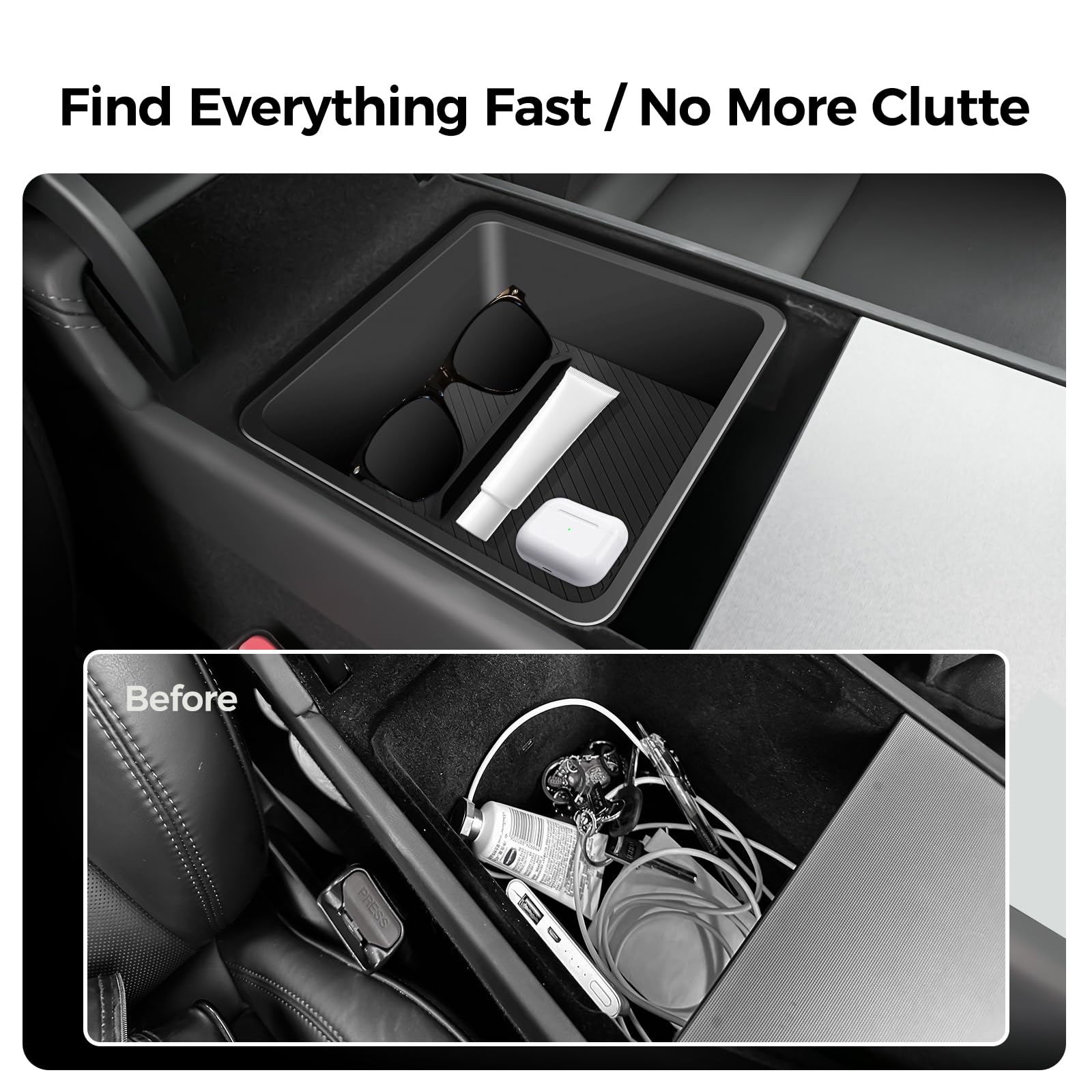 Cup holder area integrated with TUDEAO keeps drinks steady on the road