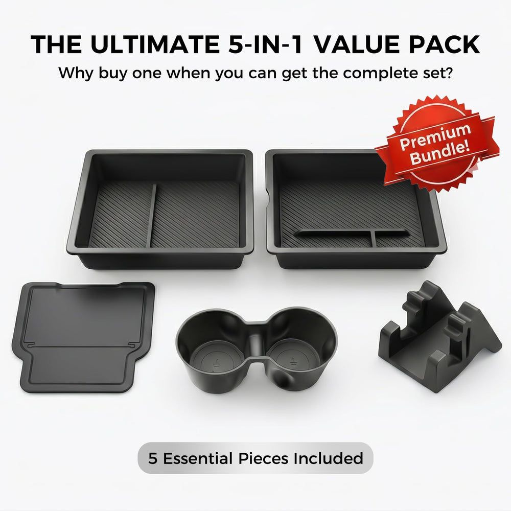 Front console tray from TUDEAO keeps keys and cards within easy reach