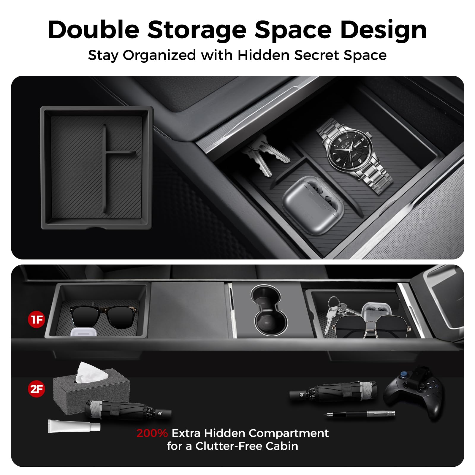 Tool-free installation lets you drop the pieces in seconds