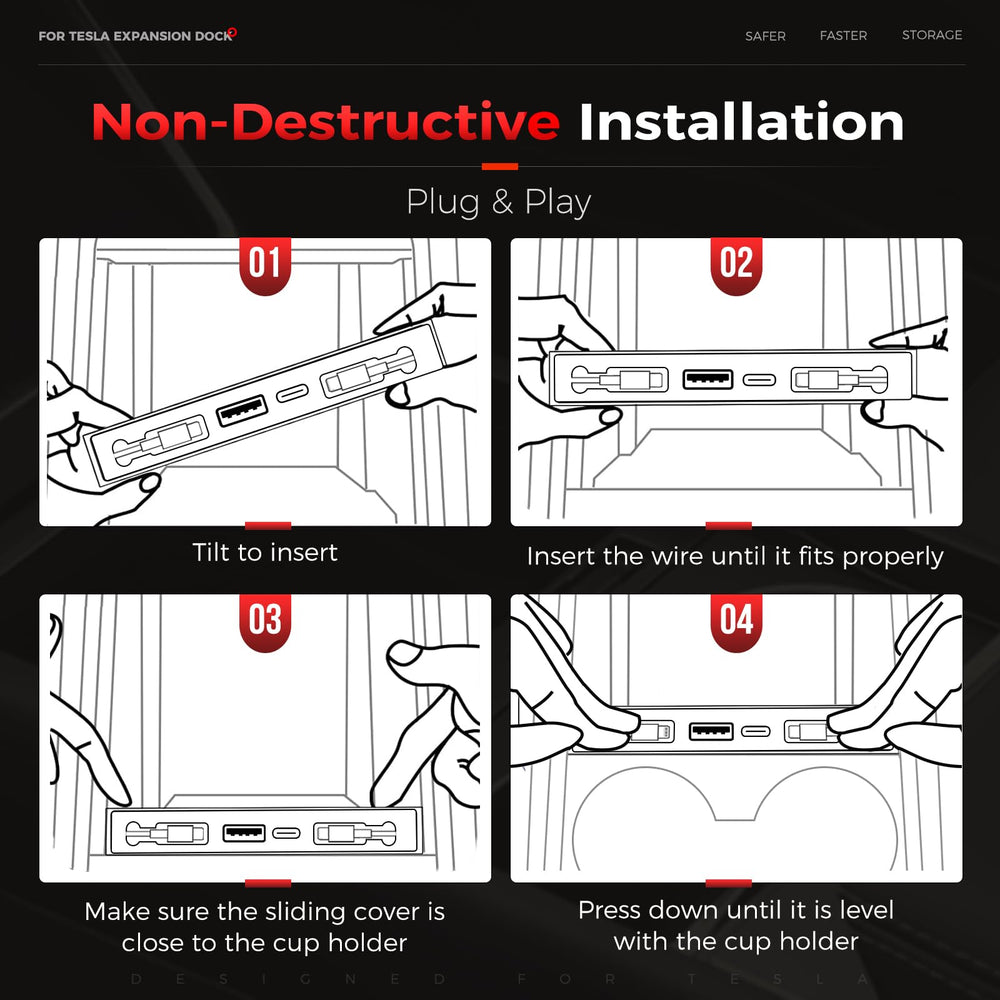 TUDEAO Model Y and Model 3 interior upgrade with hub