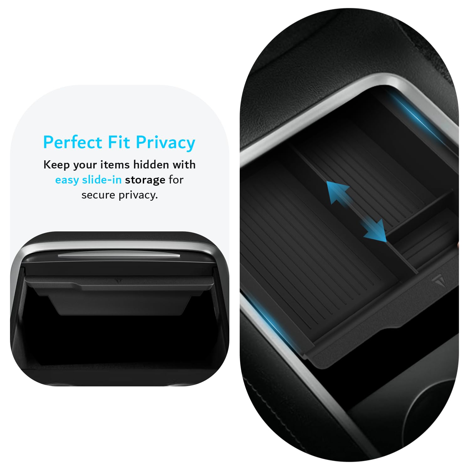 TUDIA silicone-padded organizer cleans easily with a wipe