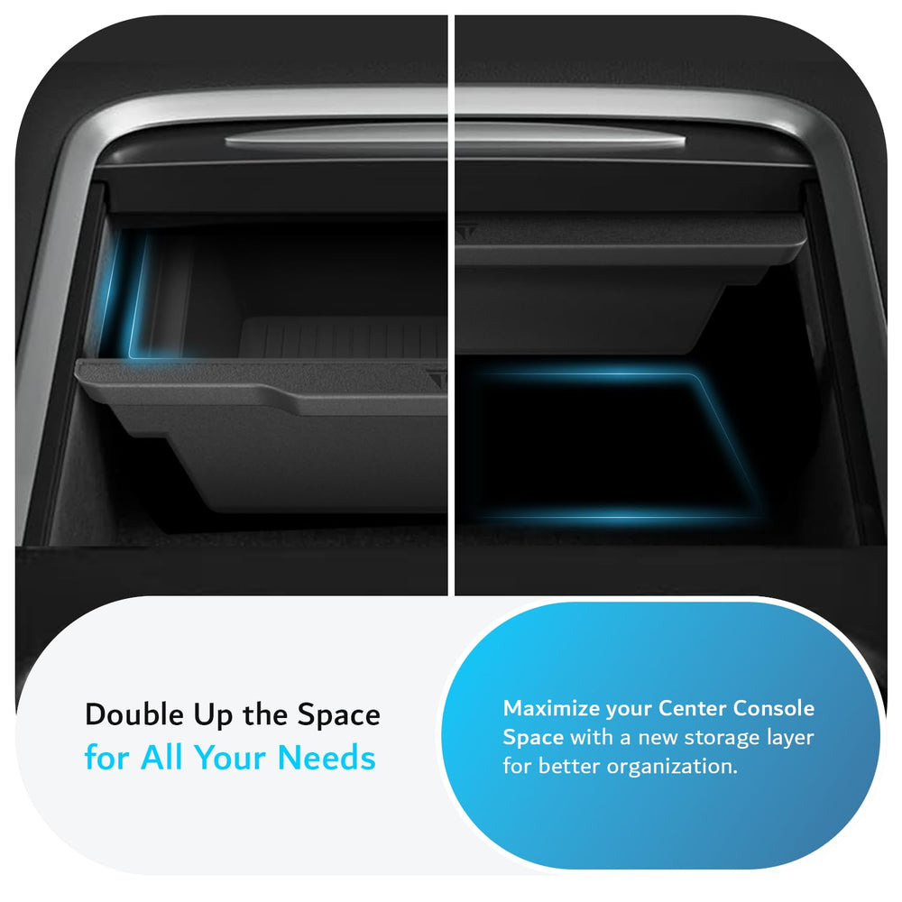 TUDIA drawer-style hidden drawer adds privacy and extra storage