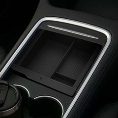 TUDIA center console organizer for Tesla Model 3 keeps essentials within reach