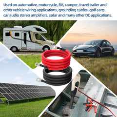 TUELETFU 3ft length cable suitable for solar, marine, RV installs