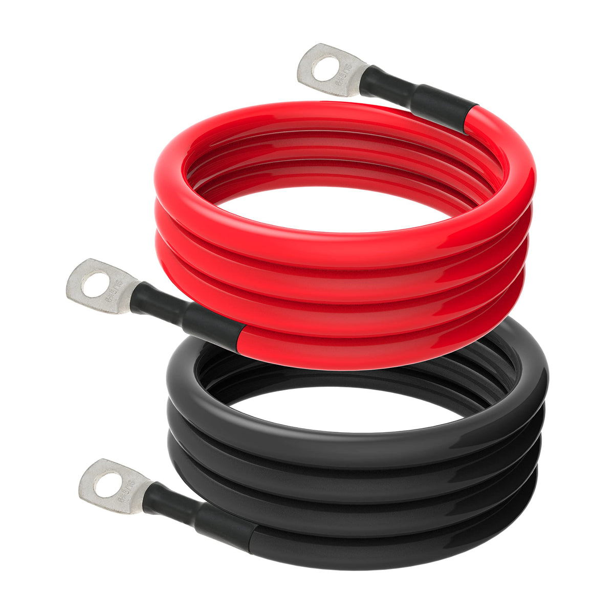 TUELETFU 6 AWG cables 3ft pair for universal vehicle and power setups