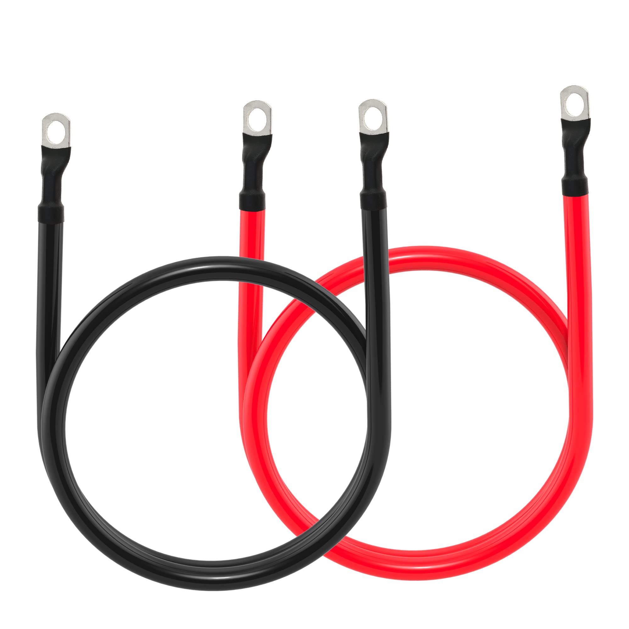 TUELETFU heat-shrink ends on a 4AWG cable for durable insulation