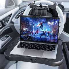 Tueou car seat tray table work and dining setup keeps devices steady