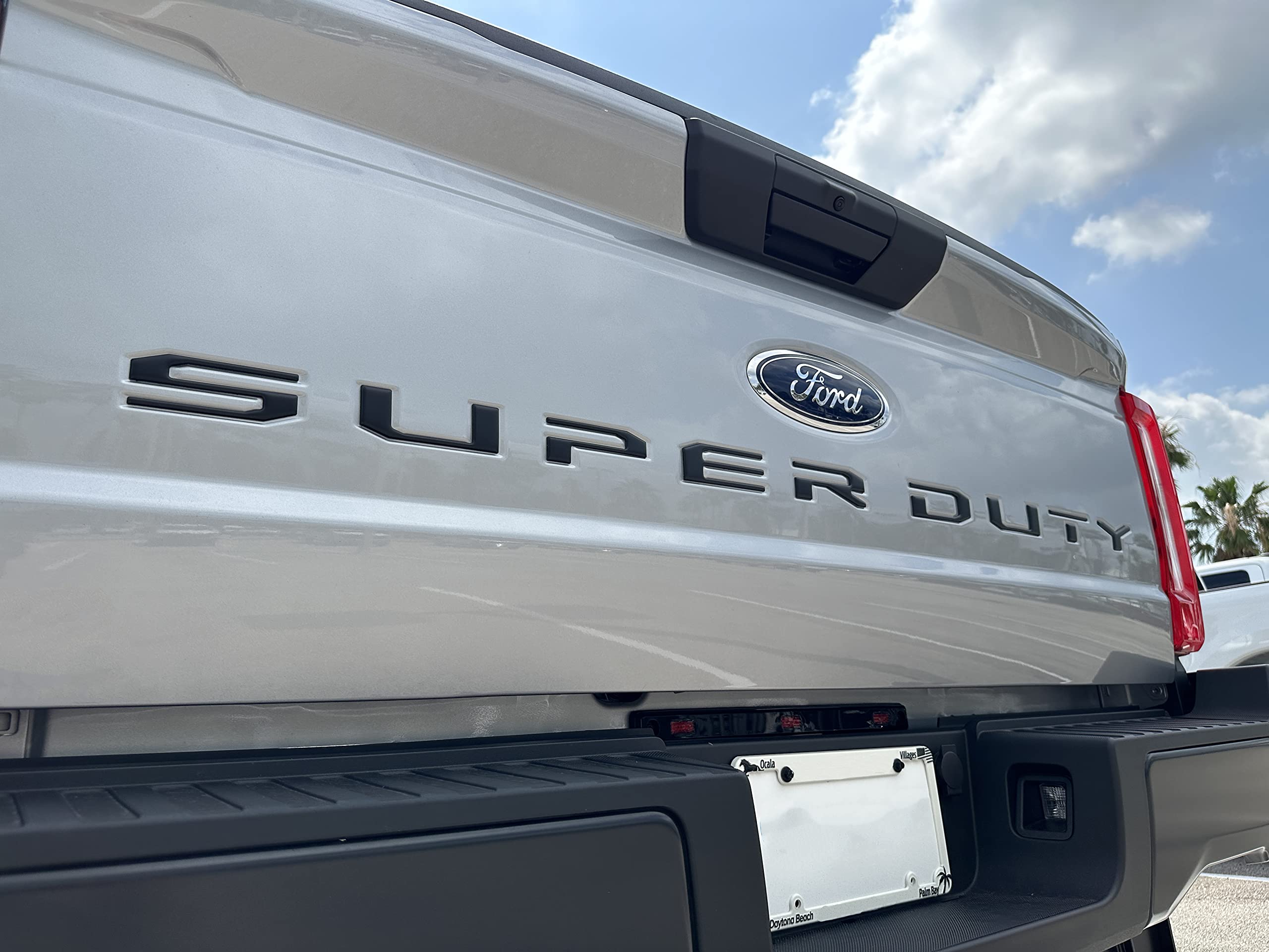 TufSkinz tailgate inserts on a Ford Super Duty with precise cut for a confident fit