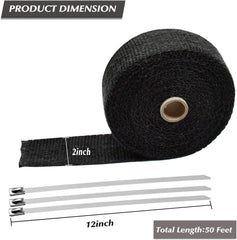 Stainless steel locking ties included for secure installation