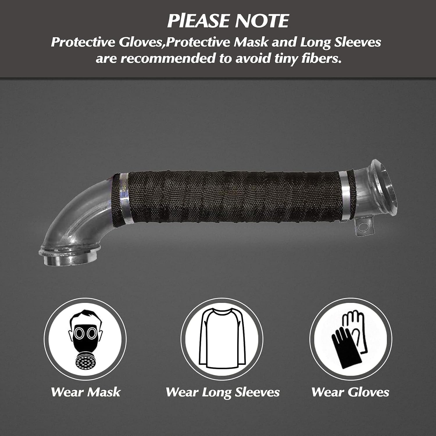 Package contents: wrap roll, ties, and clamps