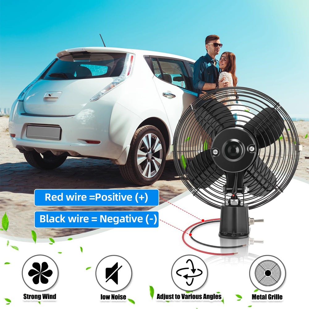 Tujoe 180-degree tilt adjustable bracket lets you direct airflow precisely.