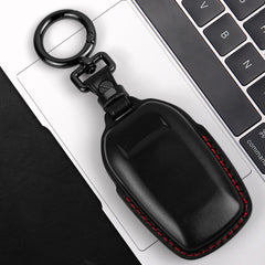 Tukellen leather key fob cover for Toyota Tundra keeps the remote safe during daily use.