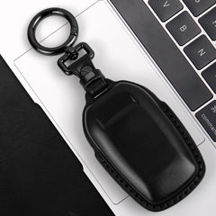 Tukellen leather key fob cover for Toyota Tundra, durable material and slim profile