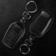 Tukellen leather key fob cover for Toyota Venza, handheld use with premium grip