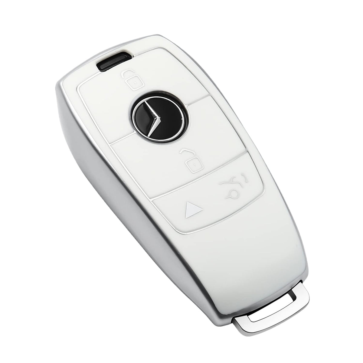 Tukellen Mercedes-Benz key fob cover front view with slim TPU protection.