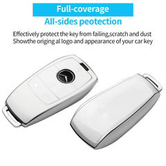 Tukellen Mercedes-Benz key fob cover side view highlighting full perimeter protection.