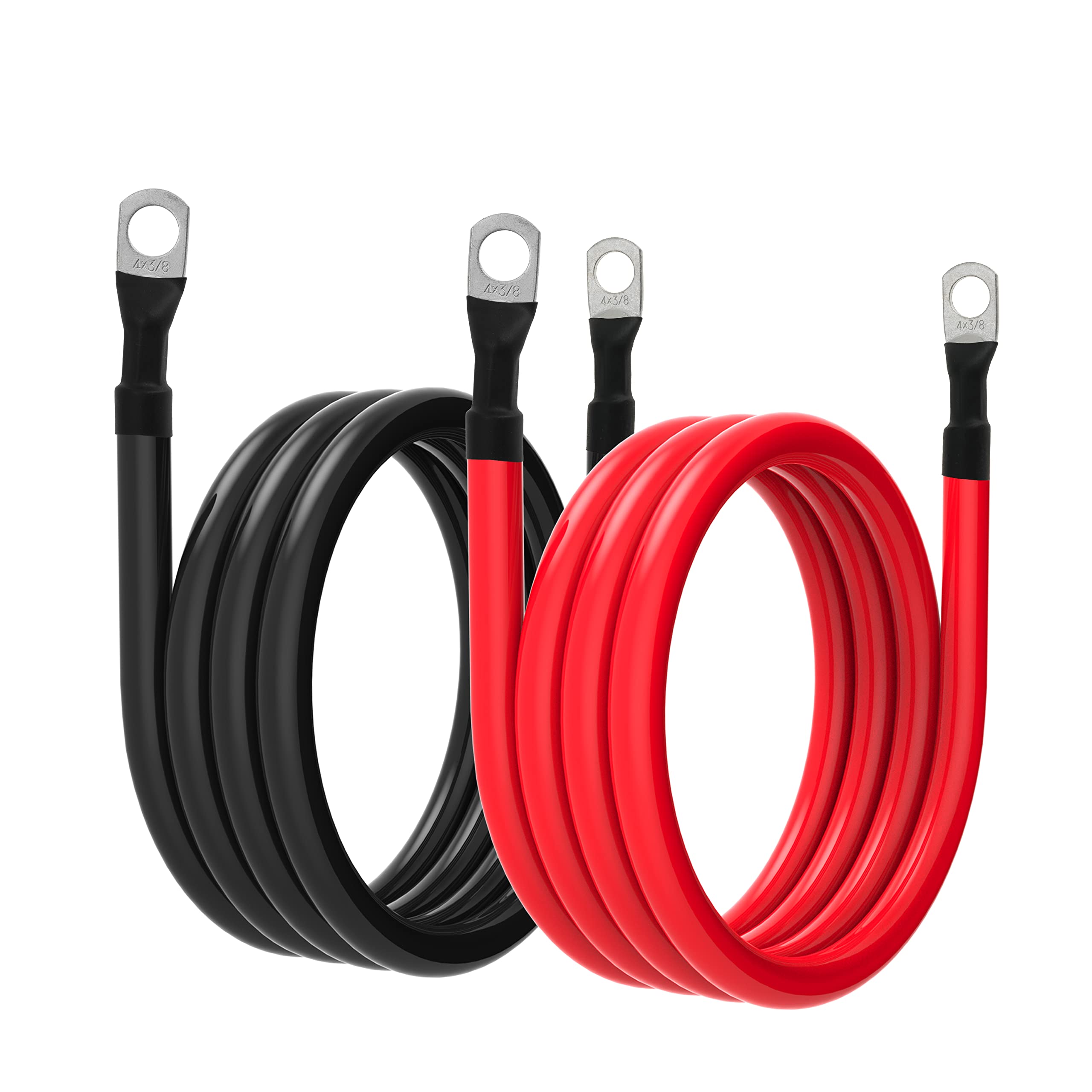 TUELETFU 4 AWG red battery cable for reliable connections in automotive and solar setups.