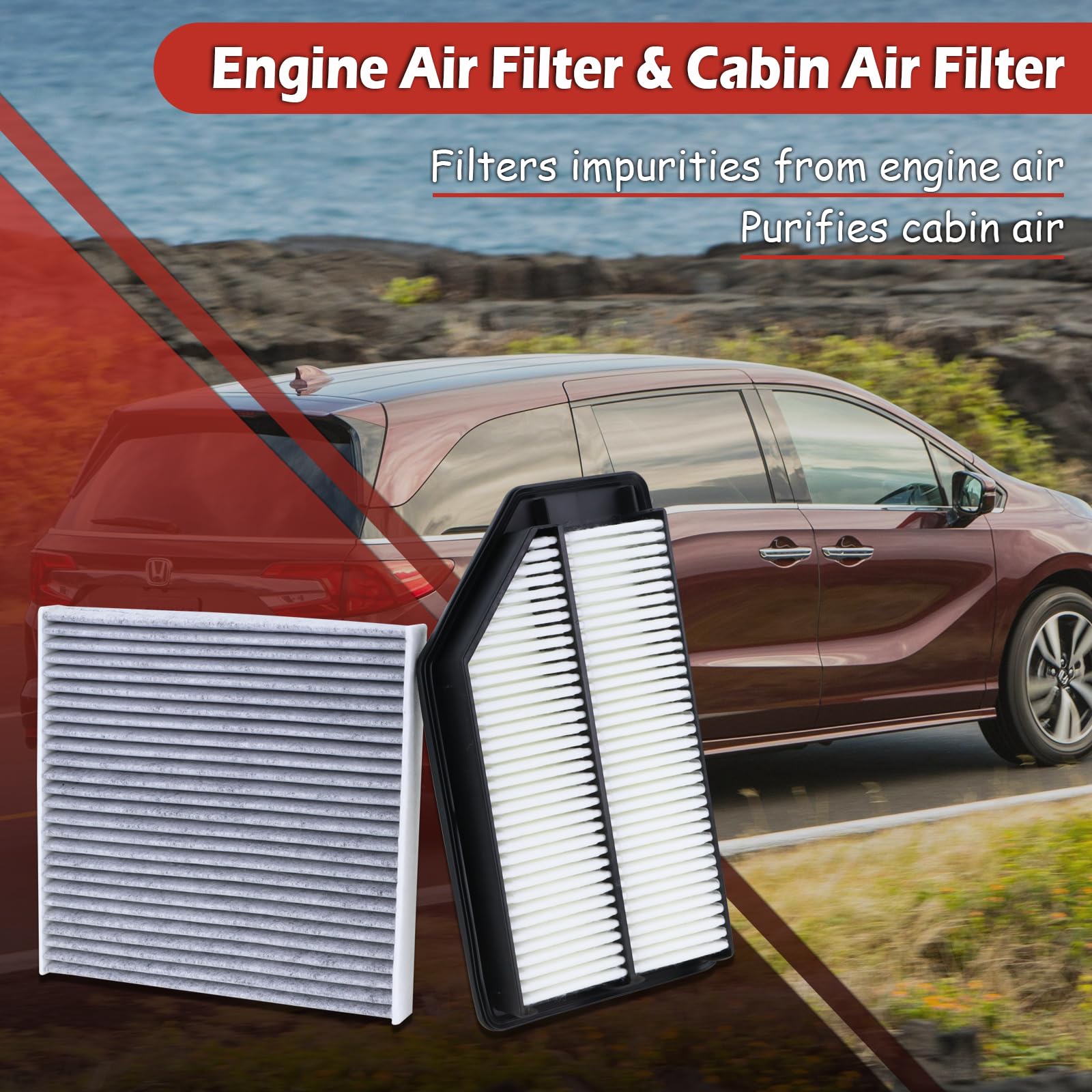 TuLeYiLe cabin air filter close-up for cleaner cabin air.
